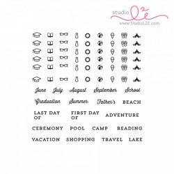 Studio L2E SEASONAL PLANS SUMMER planner stamp set